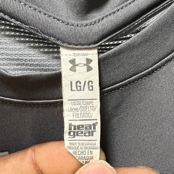 Under Armour Charlotte United Soccer Club T Shirt Men Large Loose Heat Gear Gray - Picture 2 of 3